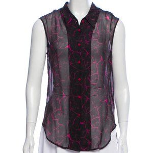 Theory Tie-Dye Button-down Tank